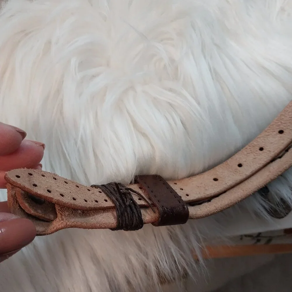 3770 Lot of 4 Un-Finished Leather Belts Tooled New With no Buckles. - Picture 2 of 15